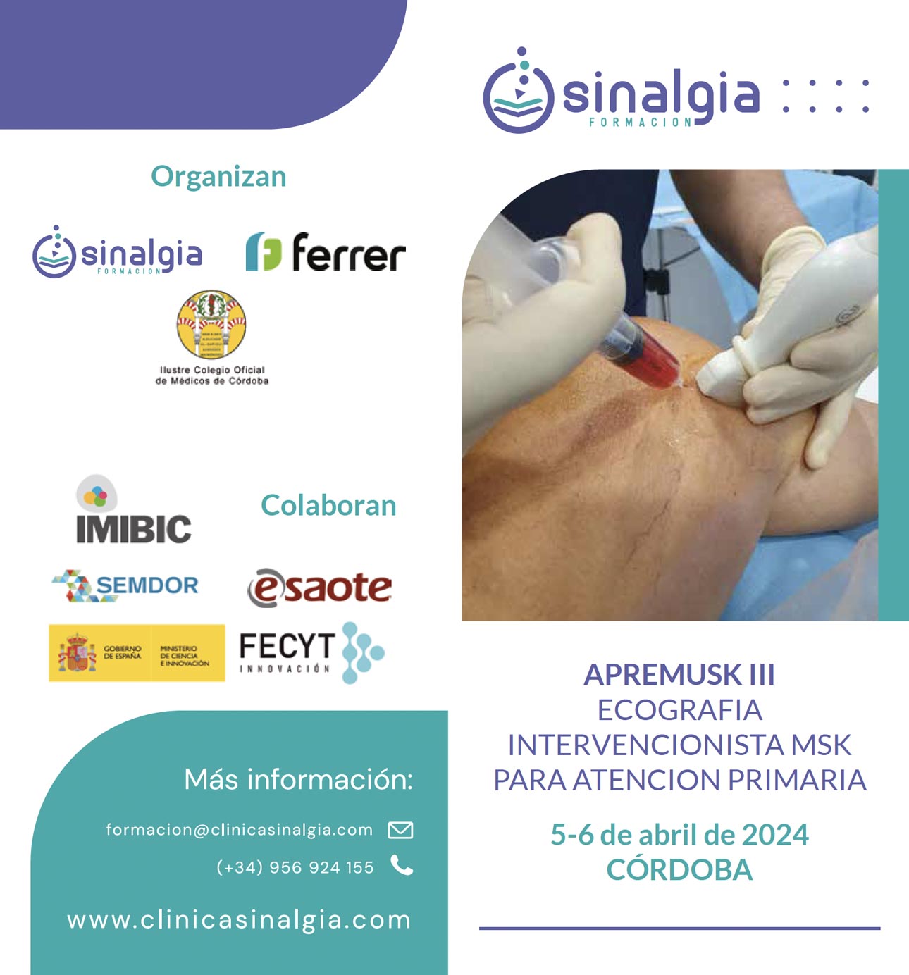 III Curso de Ecografía Intervencionista MSK para atención primaria | APREMUSK Sinalgia